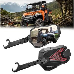 Rear View Mirrors for UTV – Fits Ranger XP 1000, Can-Am Maverick, Defender